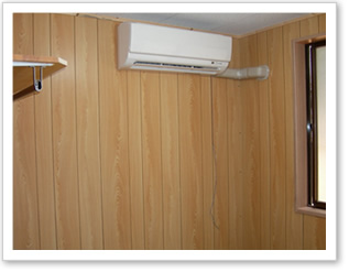 各部屋にエアコン設置